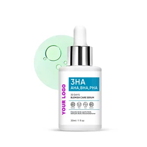 Purifying AHA+BHA+PHA Serum Tea Tree & Centella Asiatica Face Serum for Soothing Acne-Prone & Sensitive Skin Night Repair