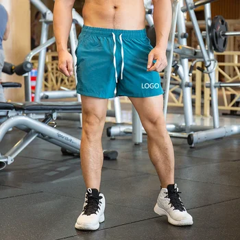 Men's Athletic Casual gym Shorts Zipper Pocket Quick Dry Running fitness custom logo  Men's Shorts