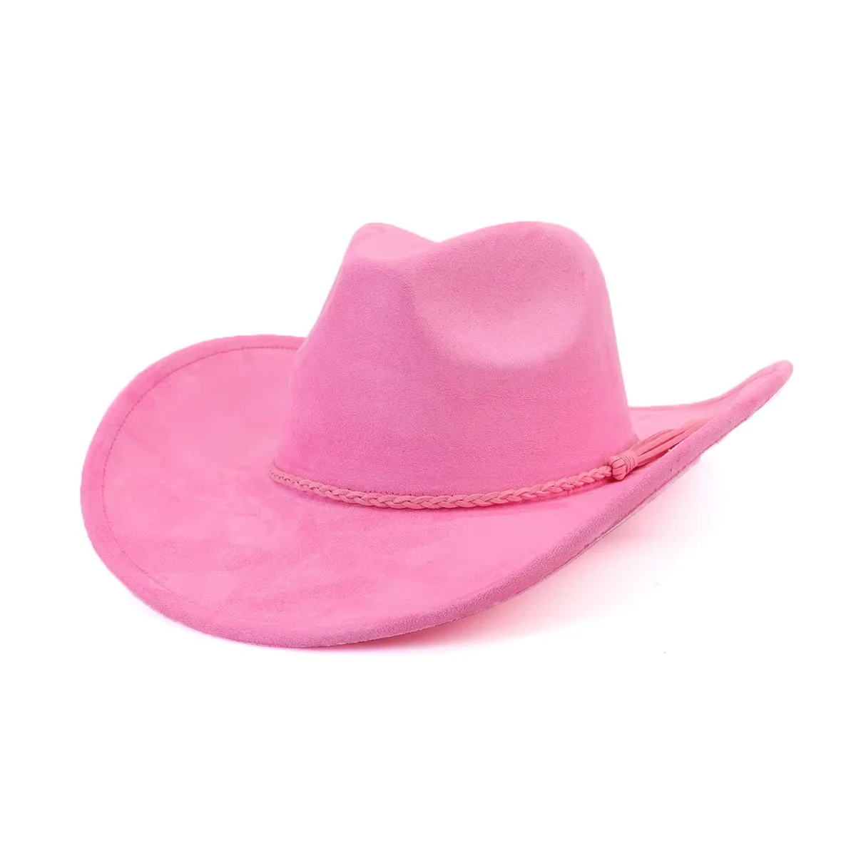 Fetish by Eve vintage Pink 100% Suede Fedora Hat Y2K The Suede Fedora Hat – The Native Hat Co main image 2