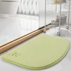 Memory Foam Bathroom Mat - Panda Light Green
