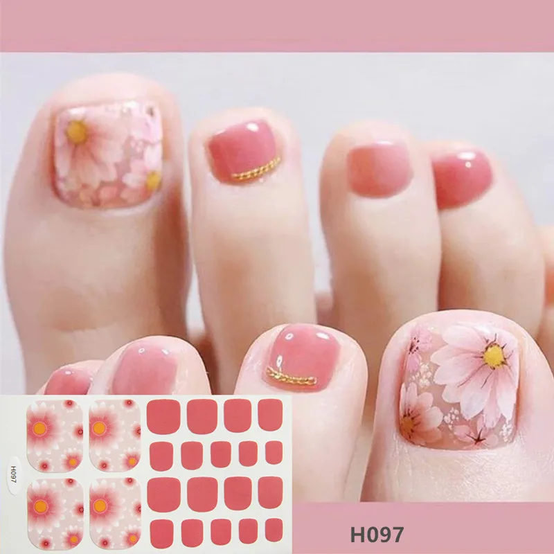 Designer Pink Nail Stickers Set（6 Sheets）
