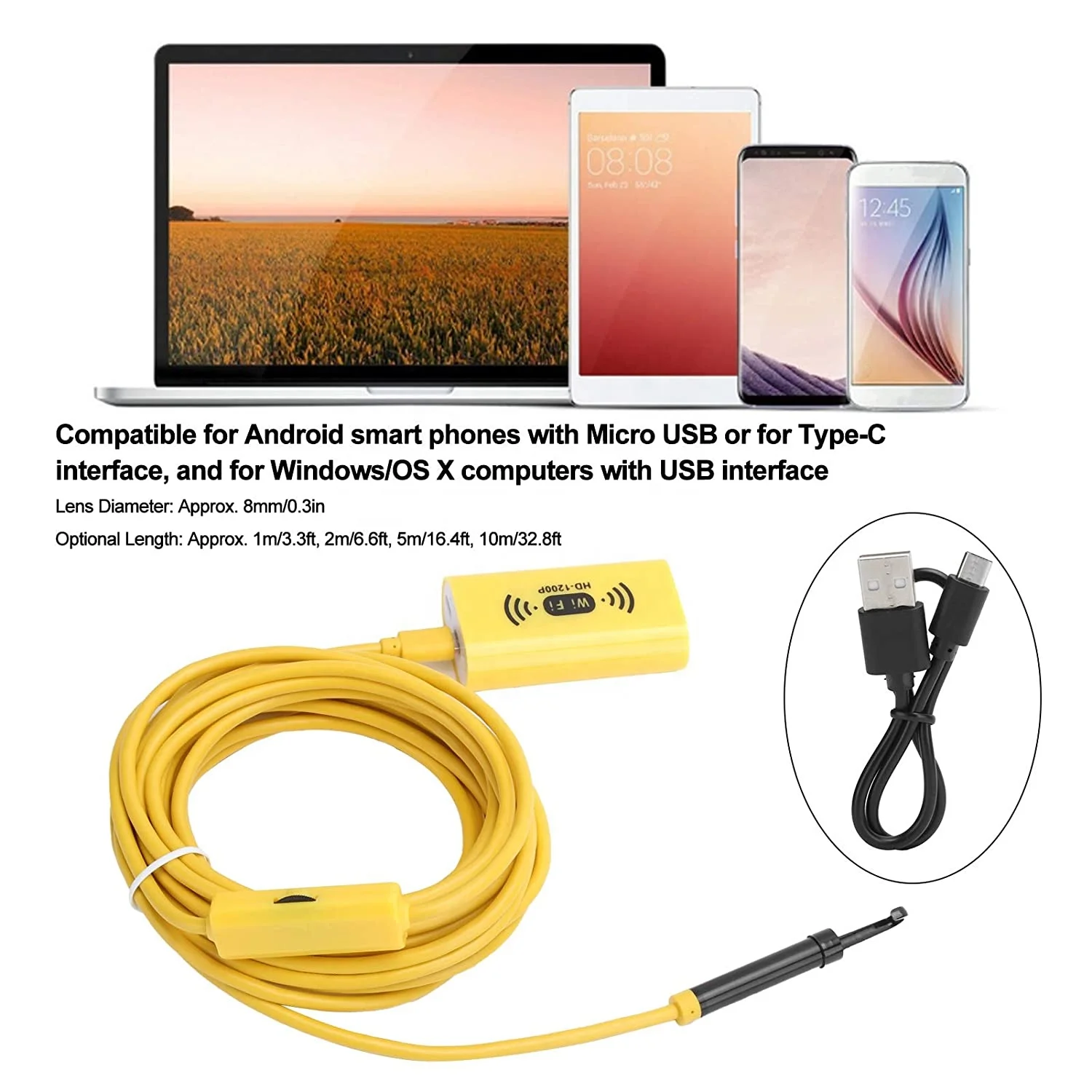 Endoscoop camera voor android telefoon