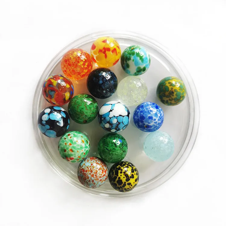 HAKACC Lot de 90 billes en verre de 1,6 c - Jouet pour jeu de billes