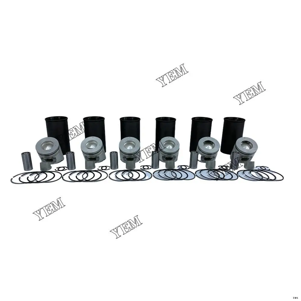 6HK1 Cylinder Liner Kit With Liner Piston Ring for Isuzu