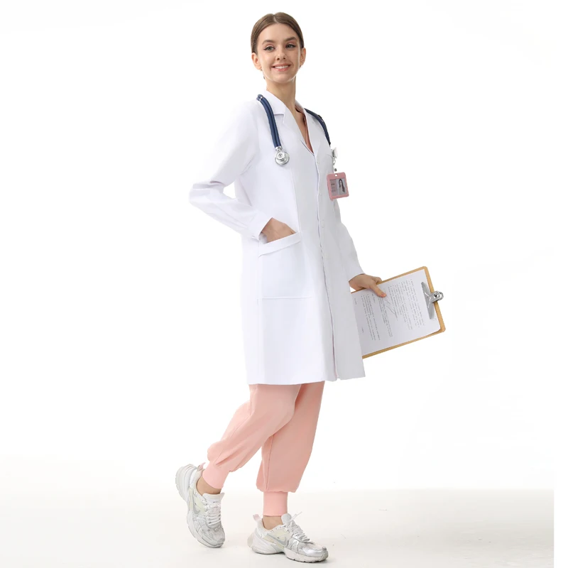 Customized Long Sleeve Hospital Scrub Jacket With Custom Design