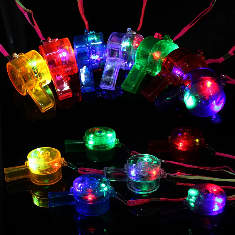 Rts Wholesale Led Light Up Whistle With Lanyard For Bar Party