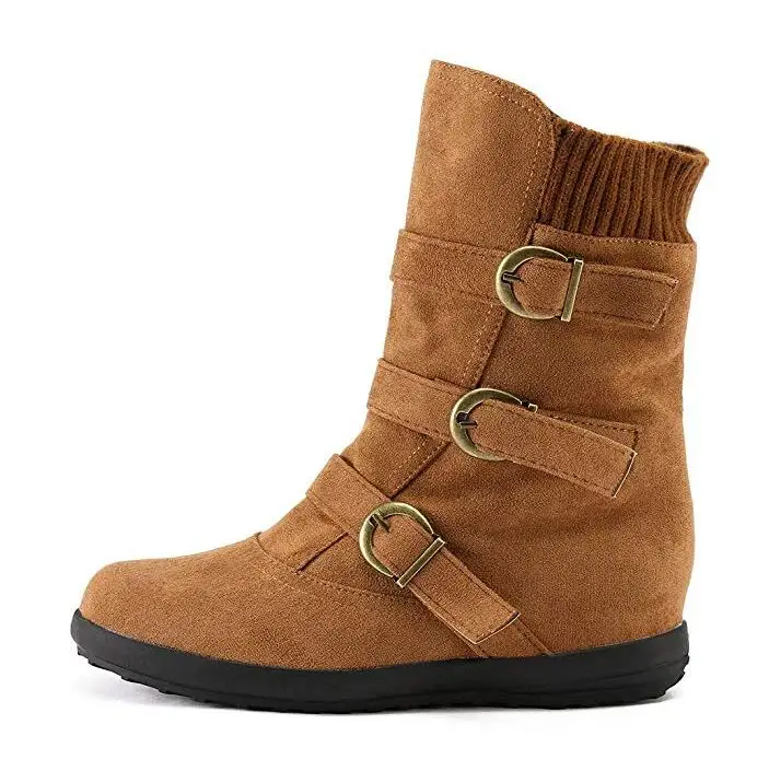 winter boots with buckles