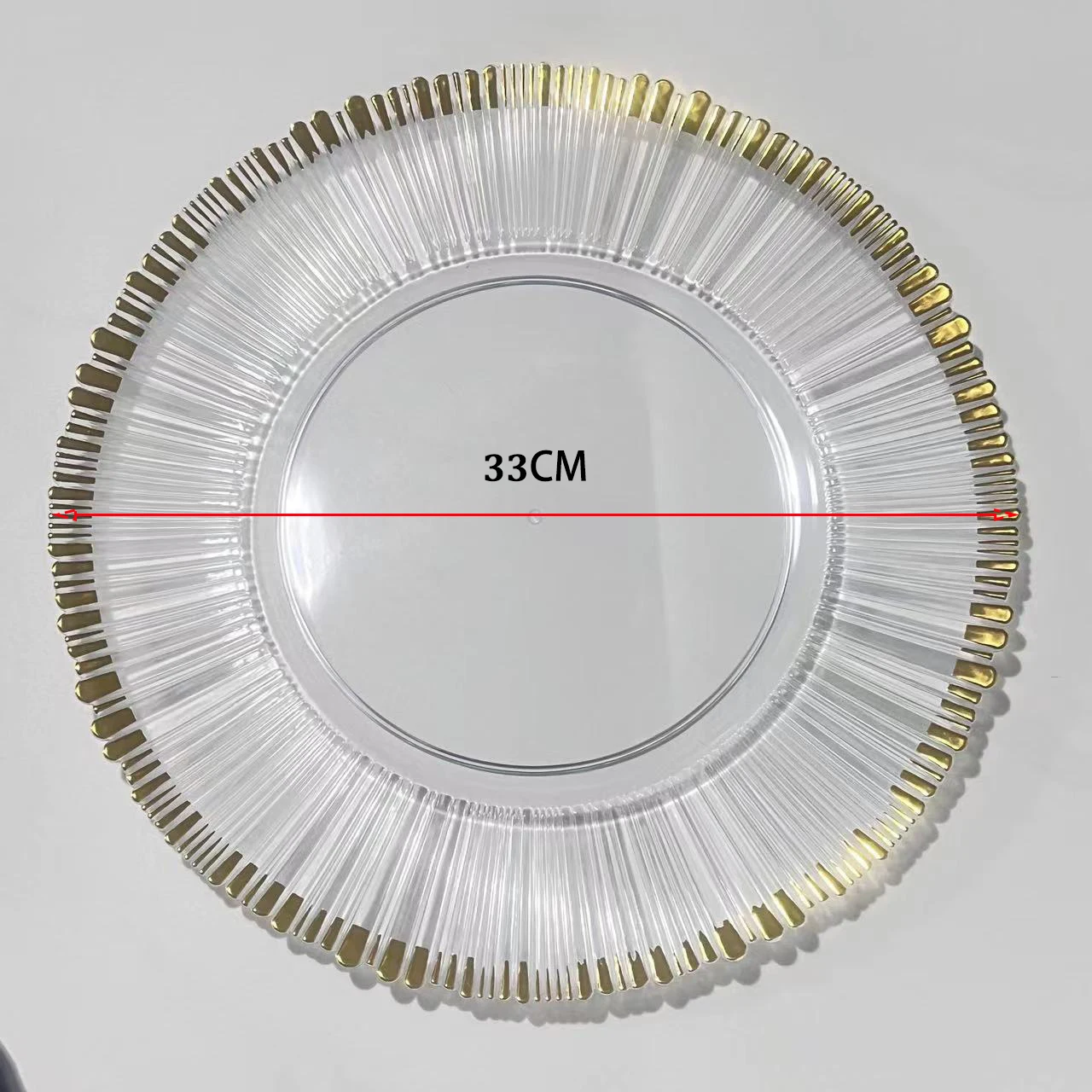 thumbnail image 2 of Zhehao 100 Pcs Charger Plates Bulk 13 Inch Round Wedding Chargers Plastic Plate Dinner For Wedding Party Baby Shower Table Setting Event Decoration(Gold 2 of 9