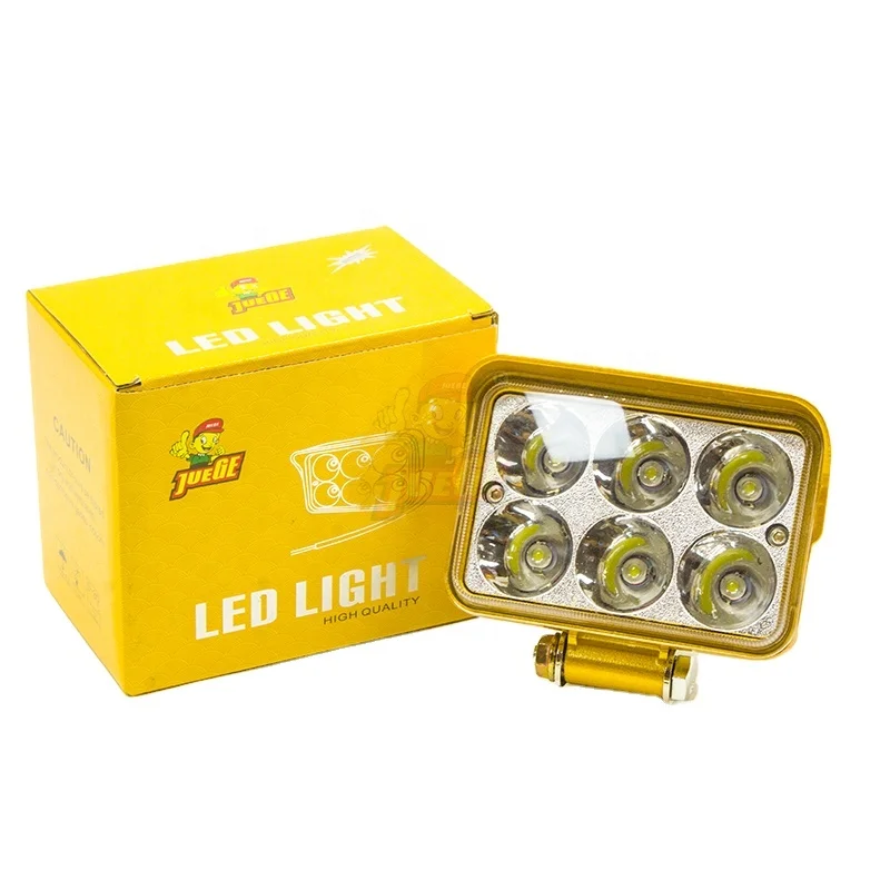 Led light work flood high power high brightness Engineering machine Excavator parts Six 6 Pearls Excavator LED Lamp