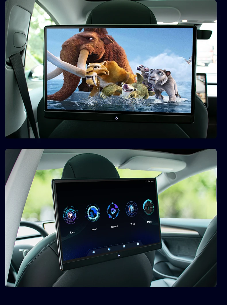 14インチタッチスクリーン Android 車用ヘッドレストモニター/エンタメ