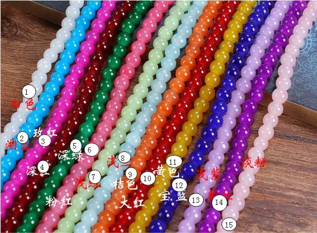 10mm Men Women Large glass Semi-precious Stone beaded bracelets Custom DIY glass bracelets can add charm for jewelry making