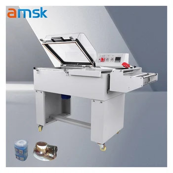 FM-5540 semi-automatic heat shrink packaging machine, jewelry beverage POF film, heat shrink film cutting and sealing