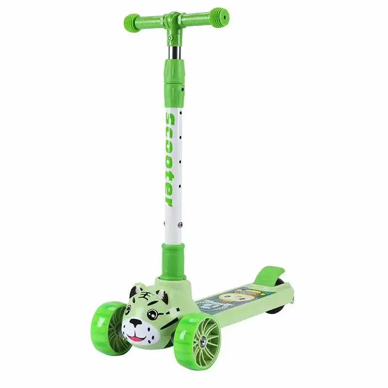Multiple Colors Scooter Kids Luminous LED PU 3 Wheels Toddler Children's Kick Scooter for Girls and Boy