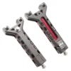 Clip para tirachinas de aluminio plateado - 1 goma elástica, 1 bola, 100 unidades.