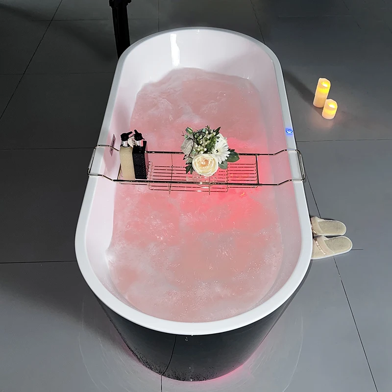 Luxury And Opulence Clear Acrylic Freestanding Bathtubs 135cm With