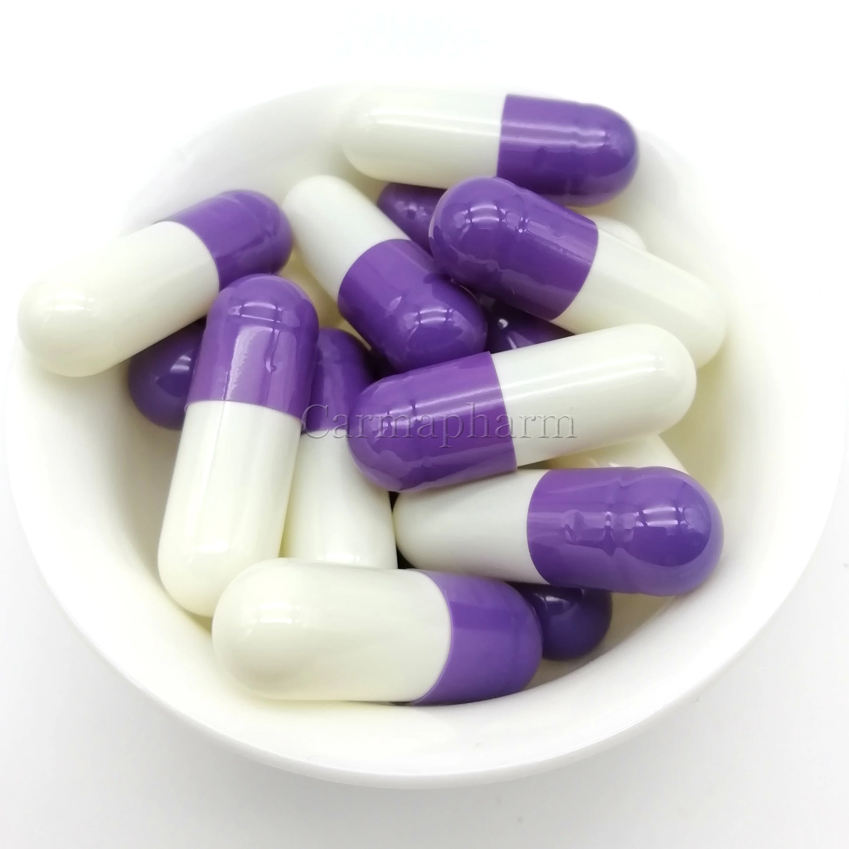 Гелевые капсулы синие белые желатиновые пустые капсульные