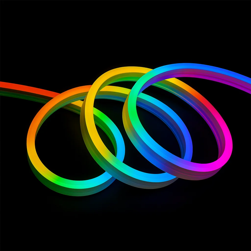 Flexible Neon Light Addressable Pixel Coloured Tira RGBIC 50m/roll ...