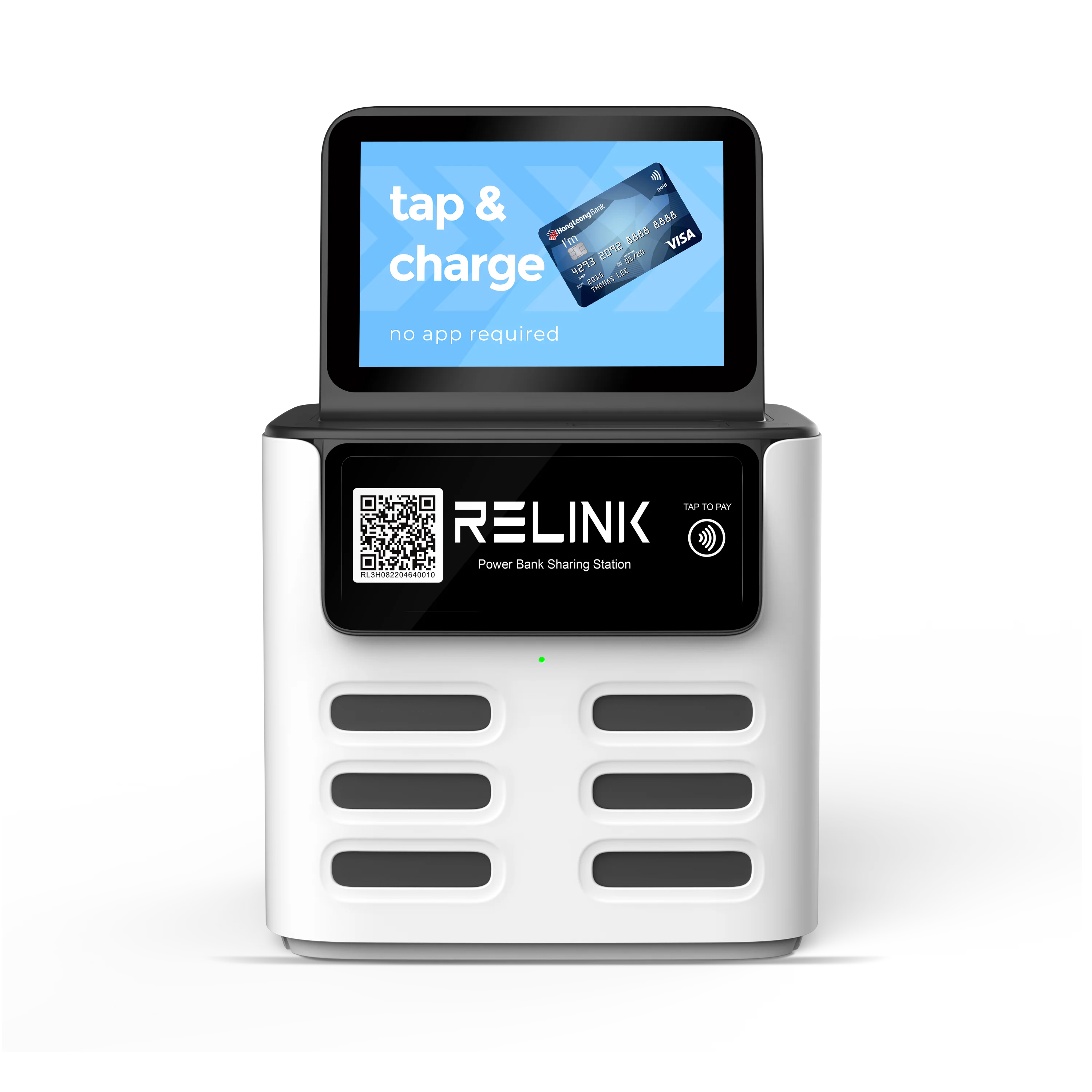 New Arrival Fast Charging 6 Slots Mobile Phone Shared Power Bank Rental Kiosk for Coffee Shops Plug-and-Play, High Capacity