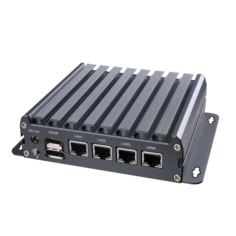 N100 Mini Pc Rack Zunsia N100 Mini PC Computer 4 LAN with 12th Gen Alder Lake CPU DDR5 ...