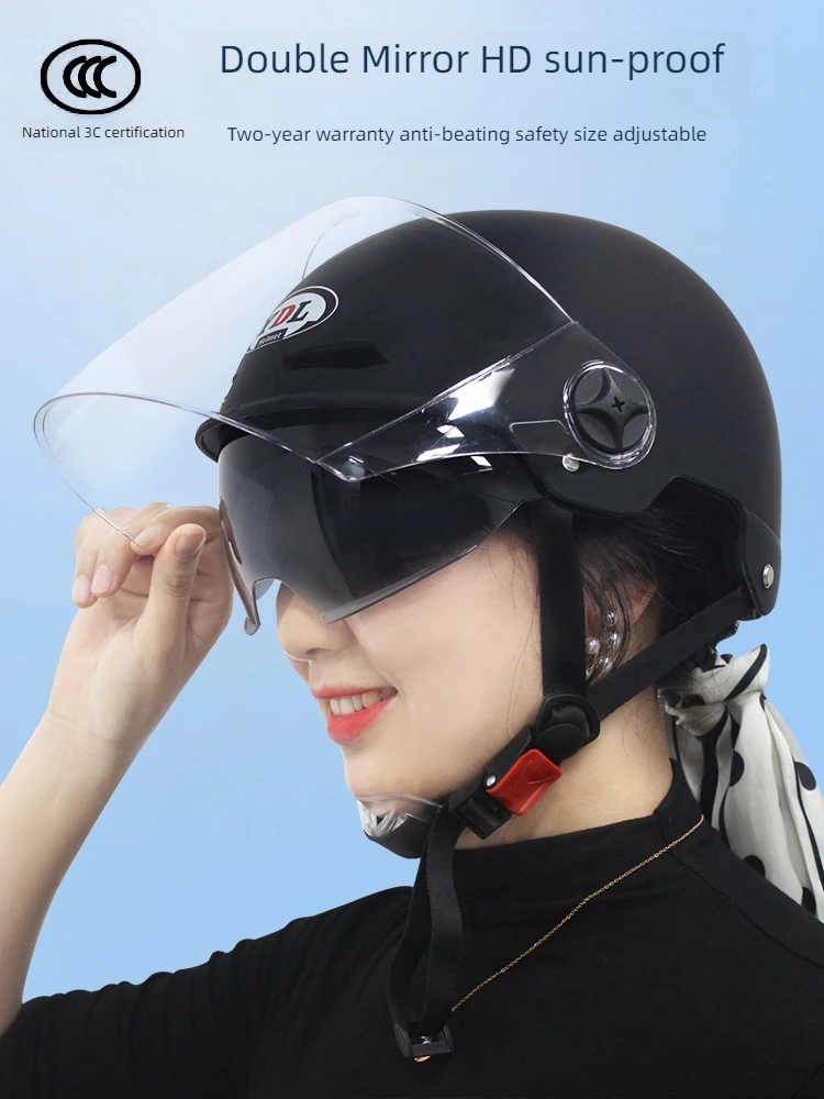 Motorcycle Helmet for Both Men and Women Summer Motorcycle Helmet Light Four Seasons Universal