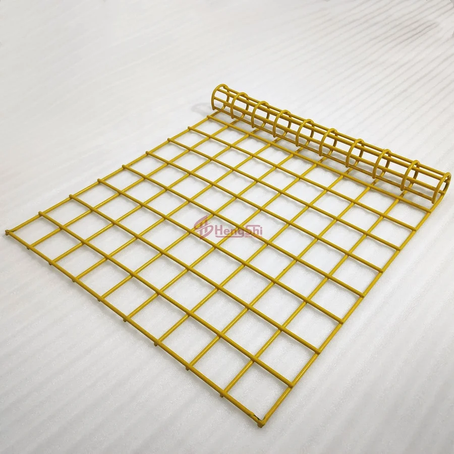 Yellow PVC Coated Welded Wire Mesh Gabion Plant Box for Flower Pots & Planters