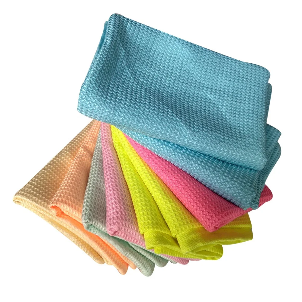 Microfibre Glass Polishing Cloths Microfiber Kitchen Towel Decanter Cloth