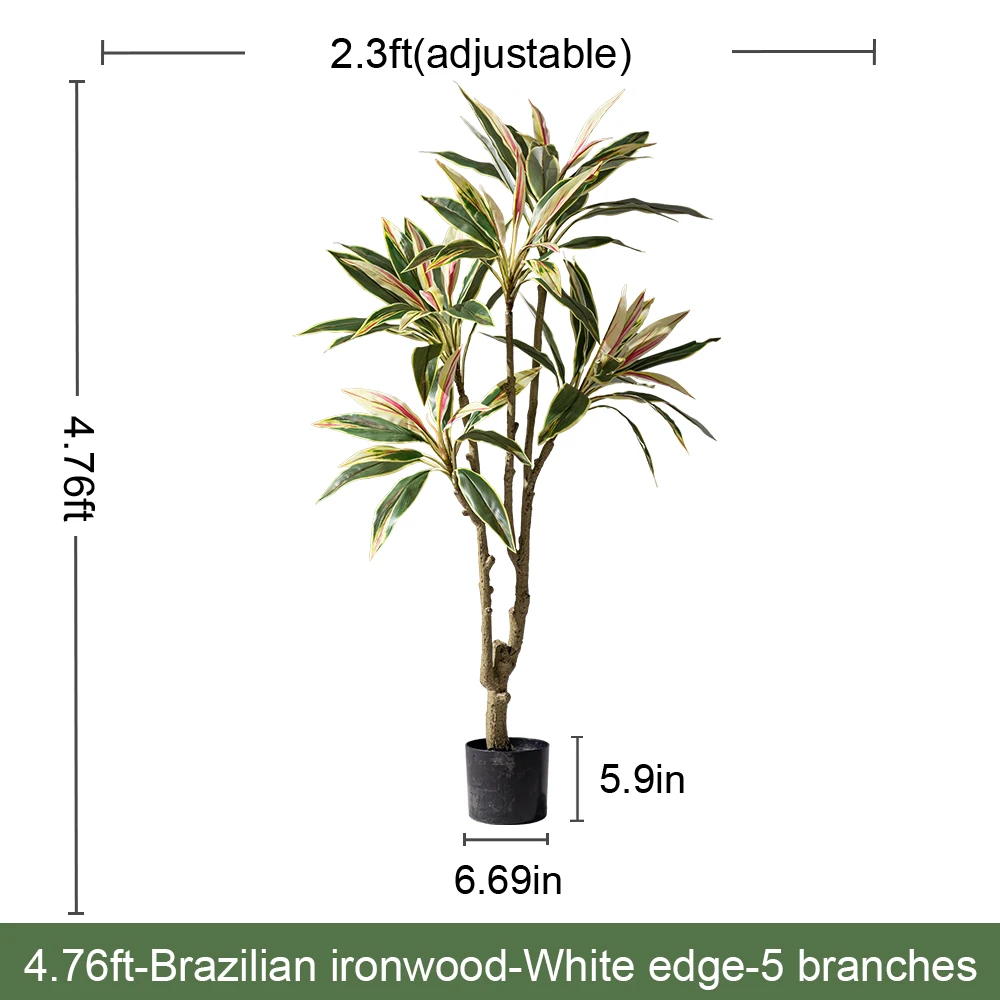 Natural Style Large Artificial Brazilian Ironwood Green Tree Plastic Decorative Greenery Olive Bonsai Pot Decorative Outdoor manufacture