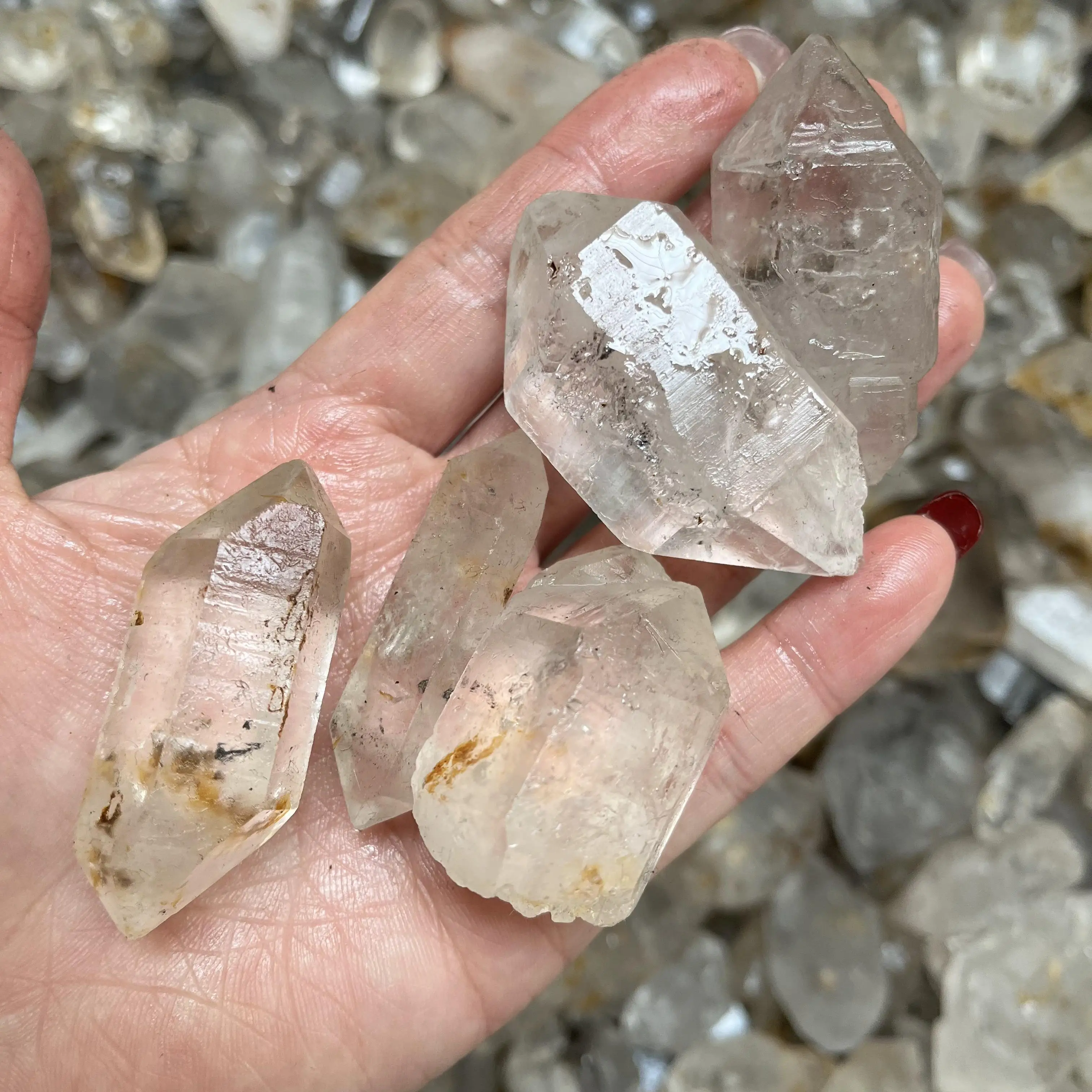 1kg Rough Raw Diamonds Quartz Cluster Natural Himalayan lemurian Healing  Stone