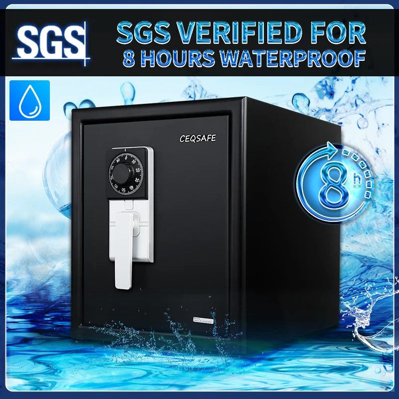 CEQSAFE Waterproof Safe Professional Manufacture Mechanical Combination Lock Fireproof Safe Fire Safe Box Price for Home Office factory