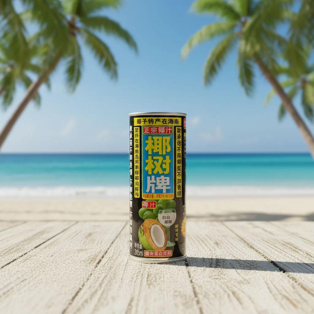 中国産の本格純天然ココナッツミルク飲料245ML缶入り植物性プロテイン