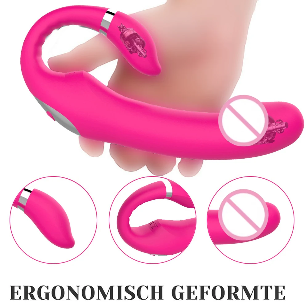 YQ Female Masturbation C-Shaped 10-Frequency G-spot Massage Adult  C-buckling bar Tapping Bendable Clitoris Dildo Vibrator