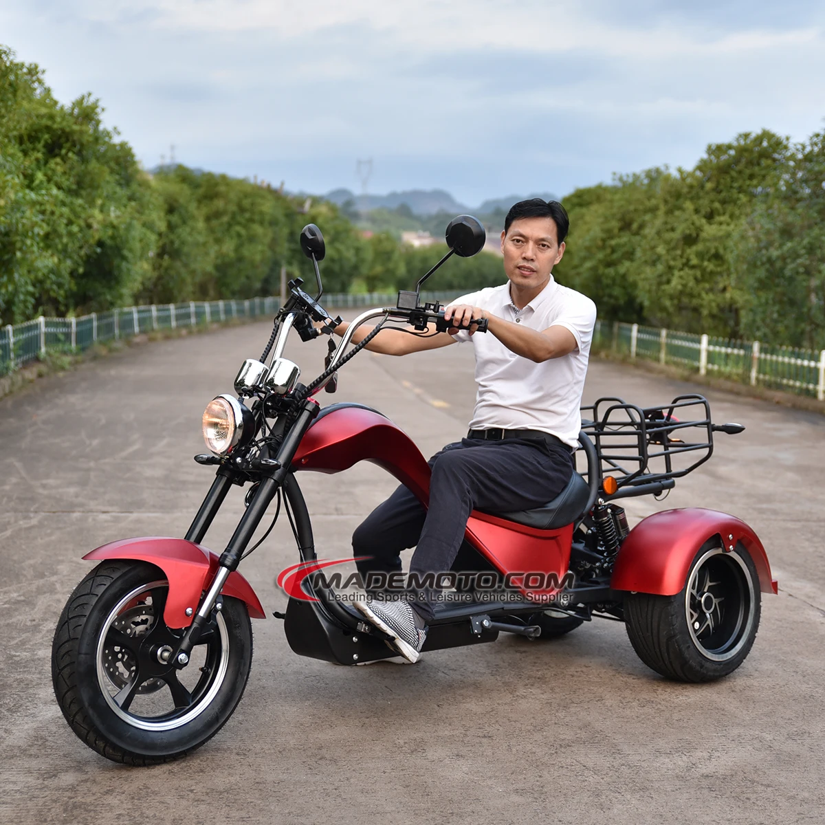 Soversky Fat Tire 3 Wheel Electric Scooter 4000w 40ah Citycoco For ...