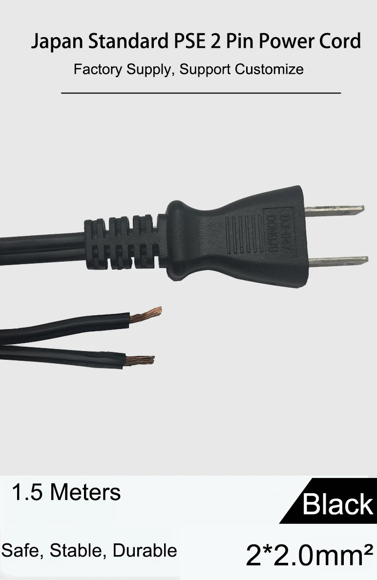 Pse Approval Pure Copper Vff/vctf/vctfk Flexible Cable 250v 2 Pin Japan