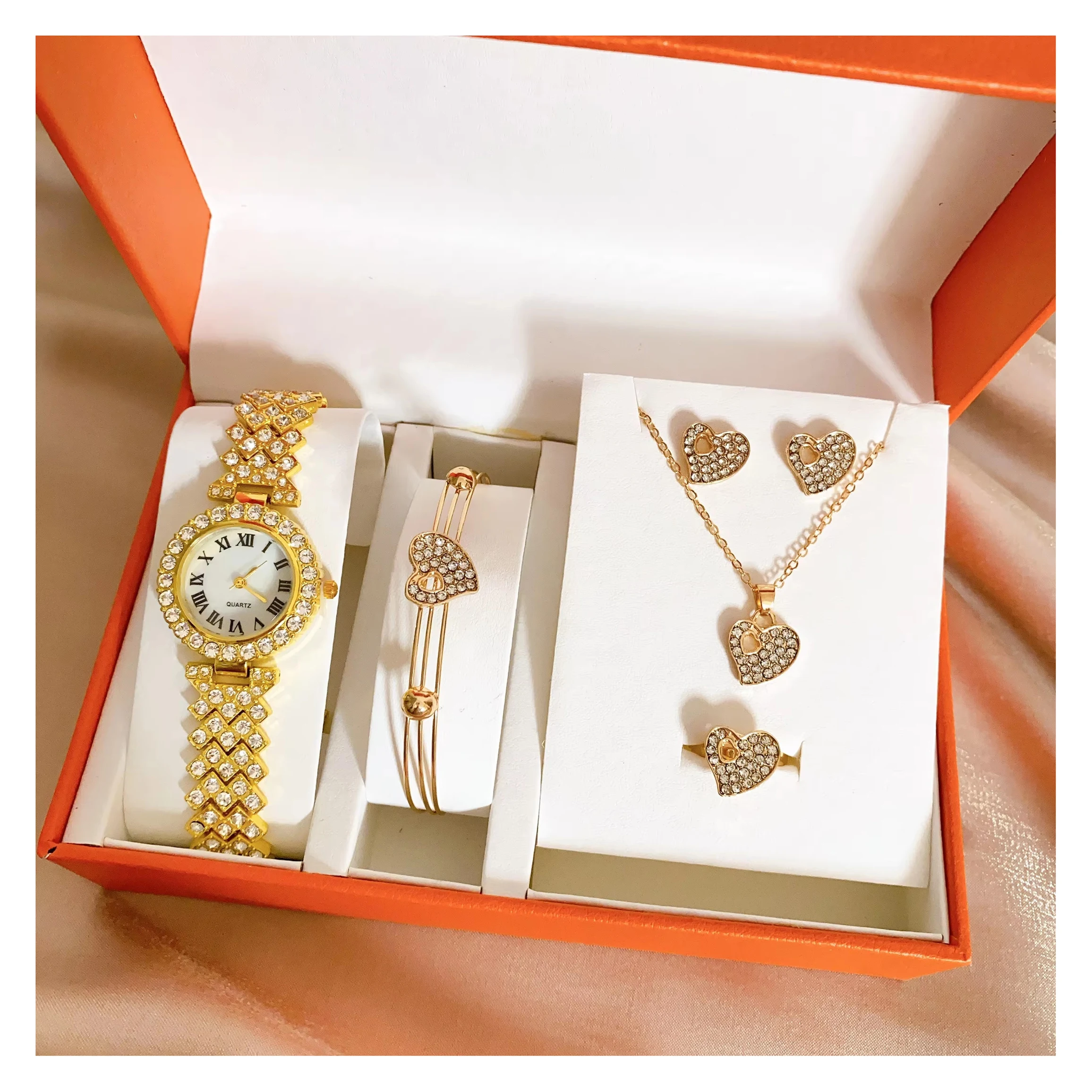 Schmuck Set Armbanduhr Damen Modeschmuck Modeschmuck Set