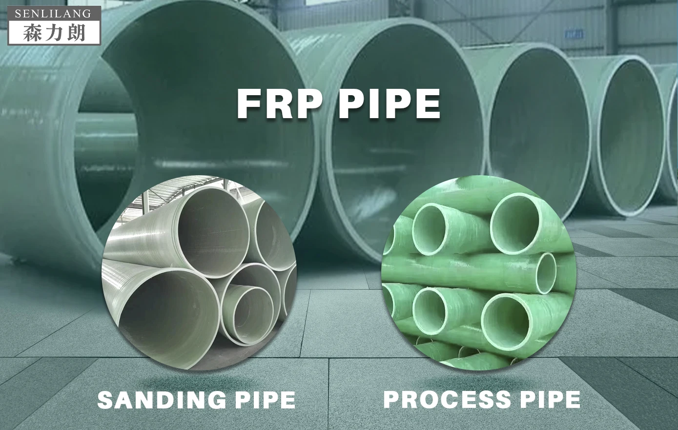 High Strength FRP Process Pipeline Fiberglass Pipe for Laying ...