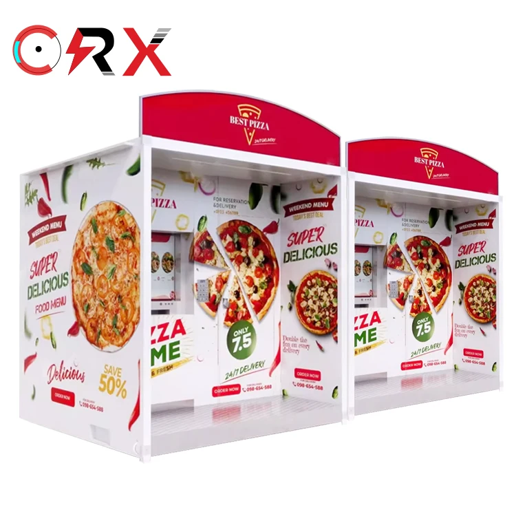 Factory Direct Vending Machines Fast Food Distributeur Pizza Qr Code Outdoor Kiosk Pizza Vending Machine