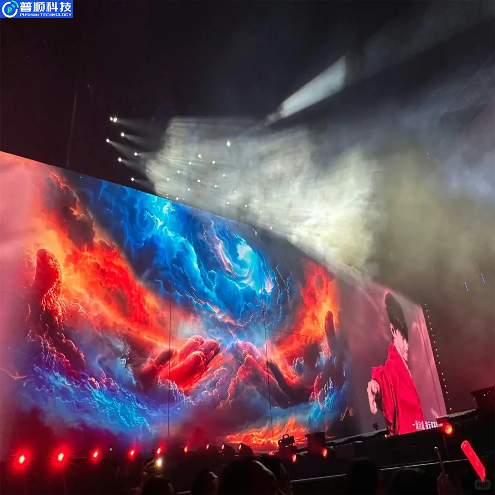 Pushunled P5 Full Colour LED Display Shock Resistant Rental for Movies P1.953 Exhibition Hall Video Wall Pantalla