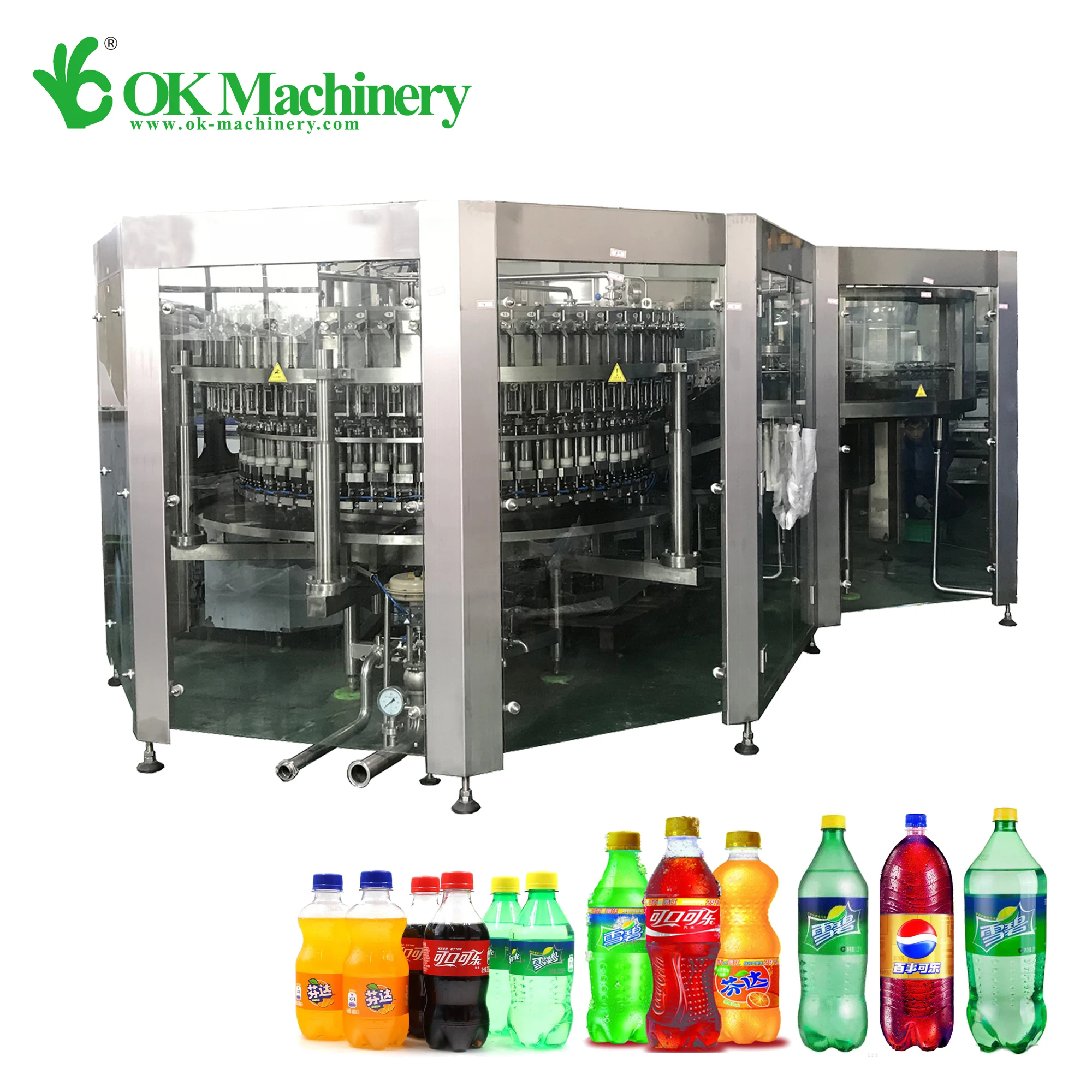 BKBK001 Filling Machine Parts Full Automatic Sparking Water Soft Drinks Beverage Carbonated Drink Filling Machine