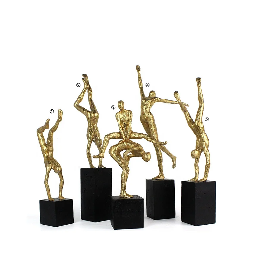 Unique resin acrobatics sculpture home decor resin figurine statue home accessories statue for house hold ornament