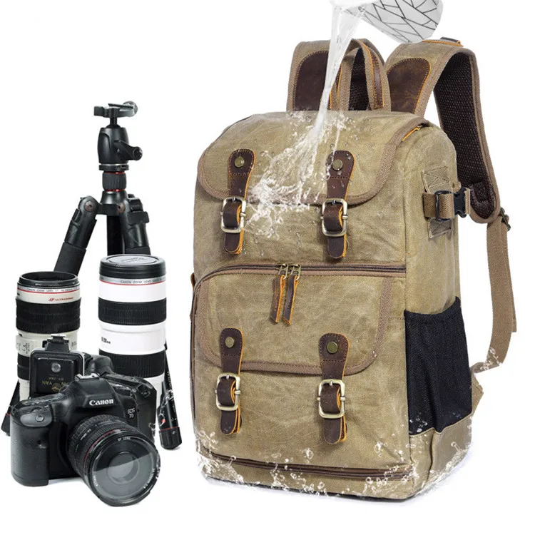 Camera backpack Men's outdoor travel SLR camera bag Large capacity leisure backpack