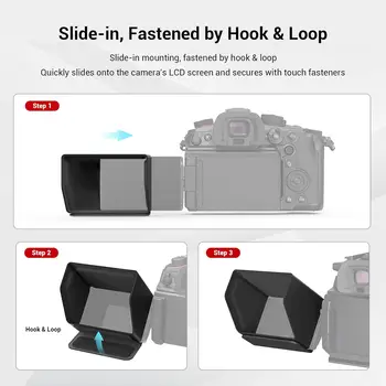 SmallRig GH6 Sunhood LCD Screen Sun Shade Only for LUMIX GH6 Camera - 3460 detail image