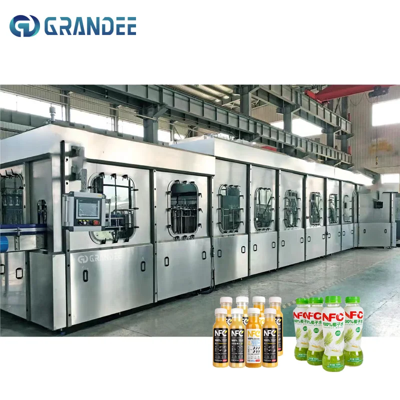 Automatic 5 in 1 500ml Juice Fruit Aseptic Filling Machine Production Line