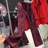 Nuovo camoscio bordeaux