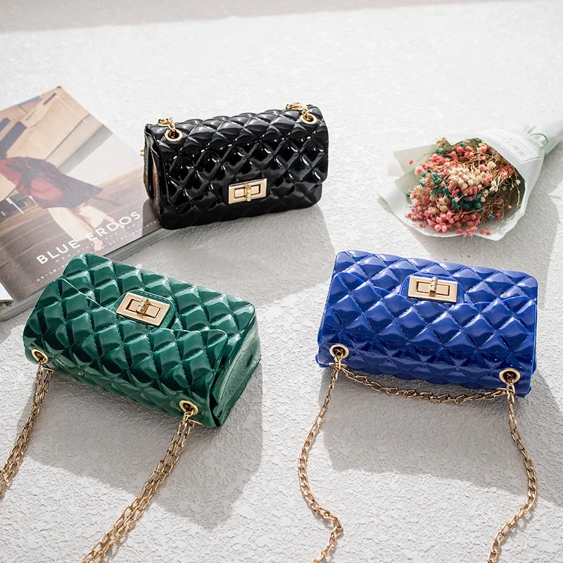 Sling Mini purse 2022 Han Edition of The New PVC Chain Bag Lady