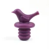 Bird-shaped wine stopper-purple