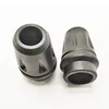 1 pair of black tapered rubber tips