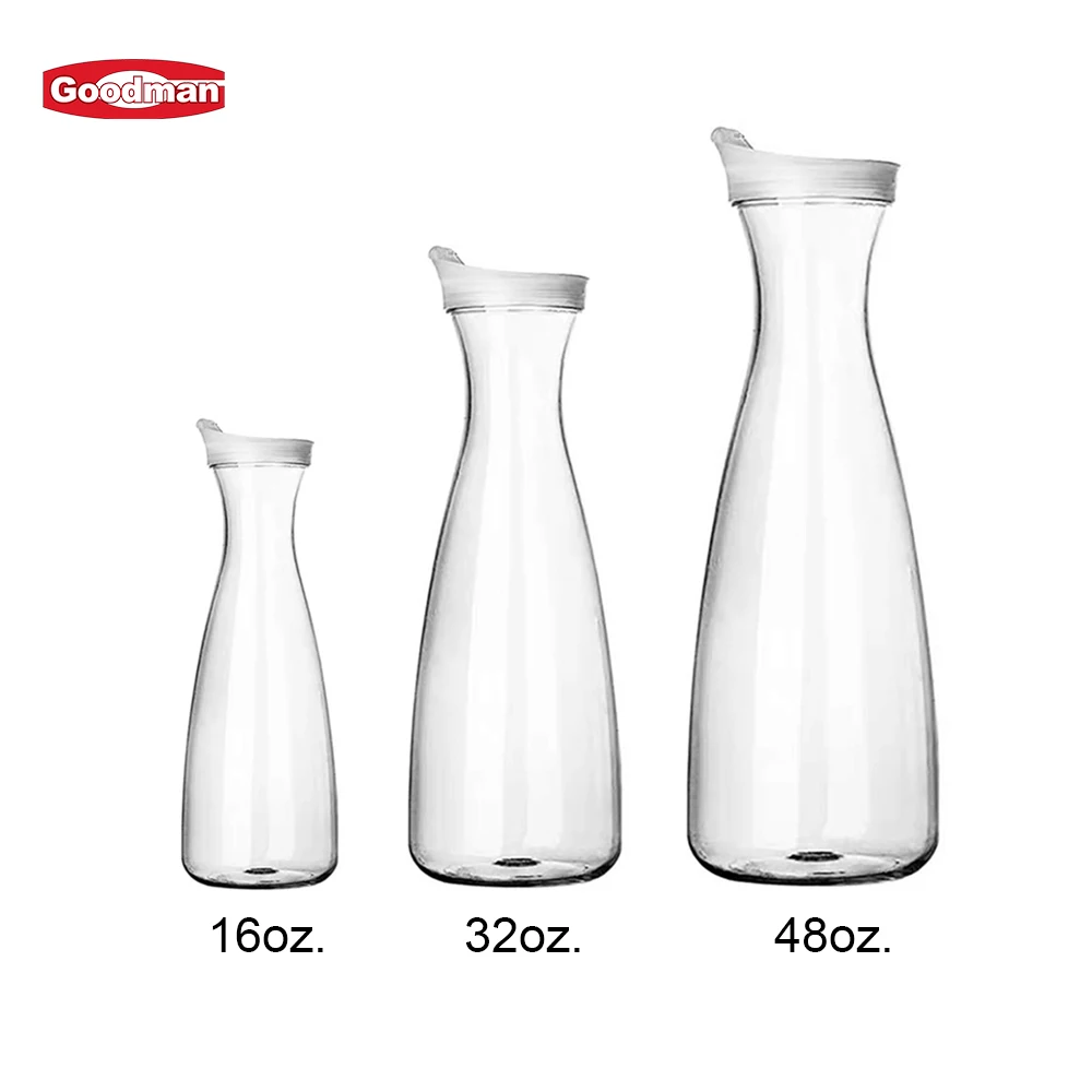 Restaurant Bar Drink Service Reusable Clear Polycarbonate Wine Juice Cup Glass  Ice Cola Lemon Tea Jug Plastic Beer Pitcher factory