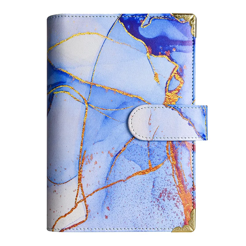 Wholesale Custom PU Leather Budget Binder Notebooks Set Unique A6 Budget Binder Organizer Planners with Zipper Envelopes