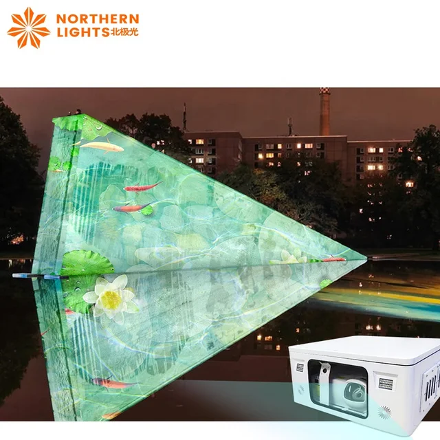 Outdoor Interactive Projector For Spot Building Lighting Show Outdoor Immersive Building Projection Software System