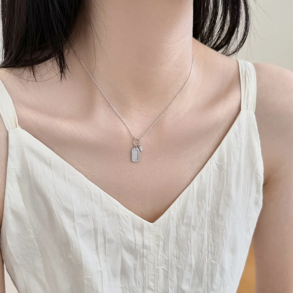 KAKODIY exquisite necklace zircon pendant necklace rhodium 18K gold plated chain necklace women's jewelry gift detail 8